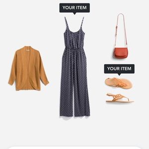 NWT Stitch Fix Kaleigh size L Navy Adalia Knit jumpsuit